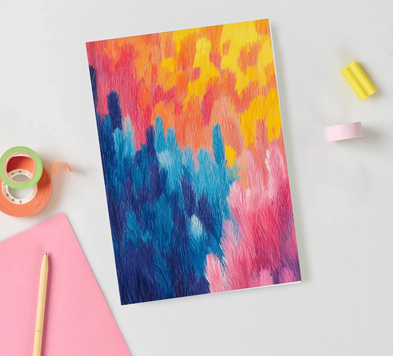 Fluffy colour fields II notebook by studiofox