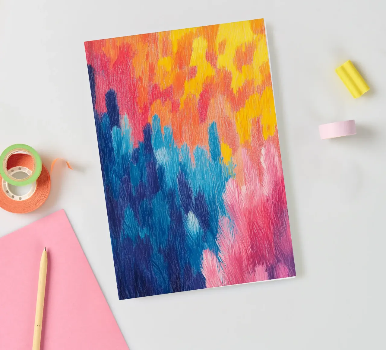 Fluffy colour fields II notebook by studiofox