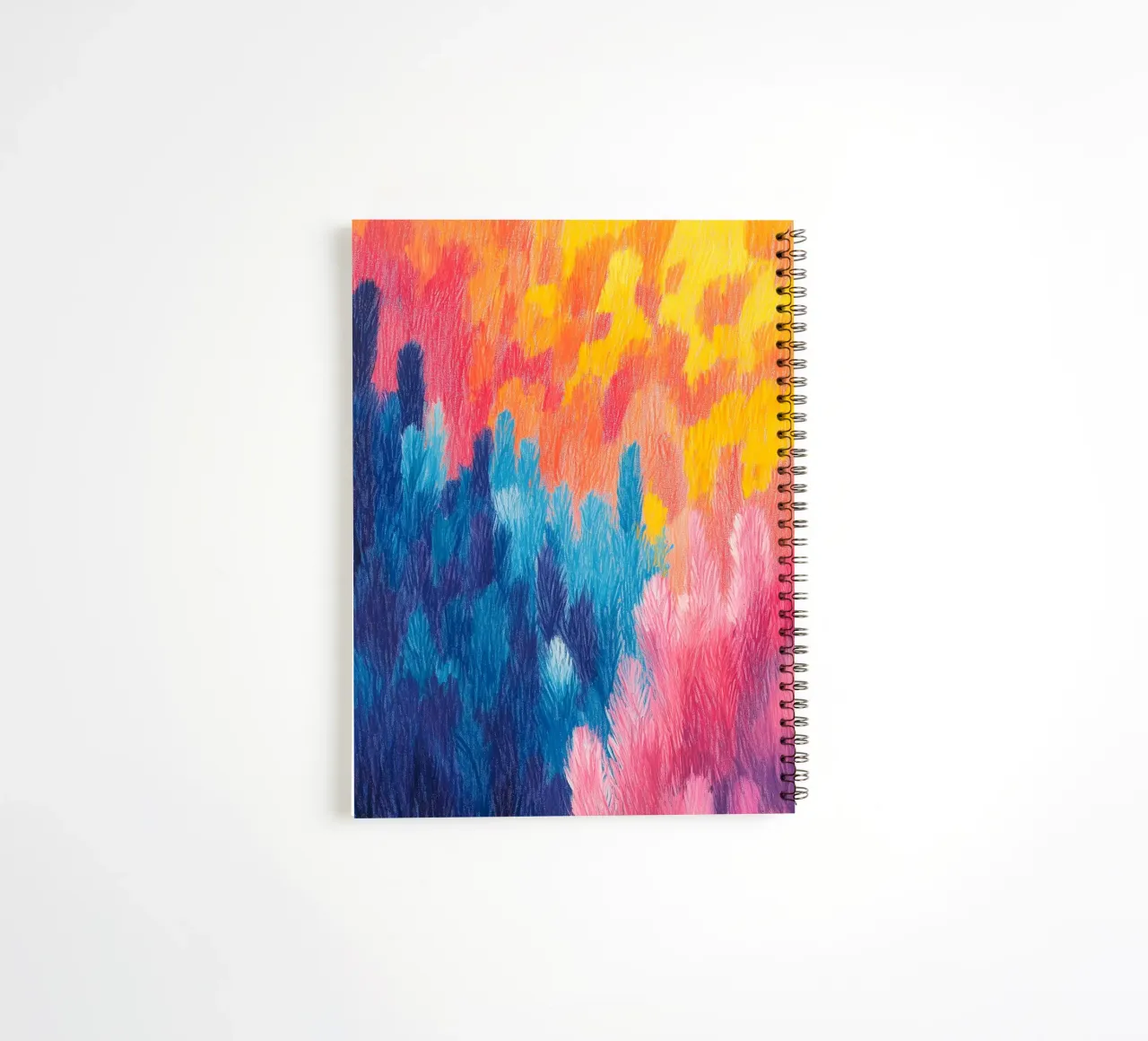 Fluffy colour fields II spiral notebook by studiofox