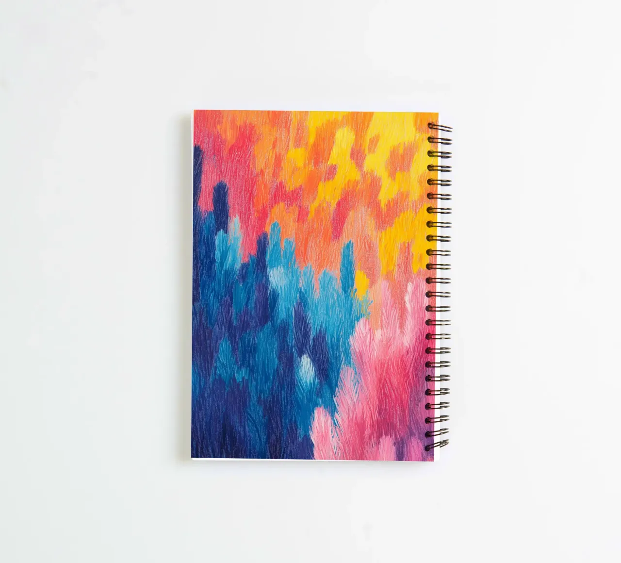 Fluffy colour fields II spiral notebook by studiofox