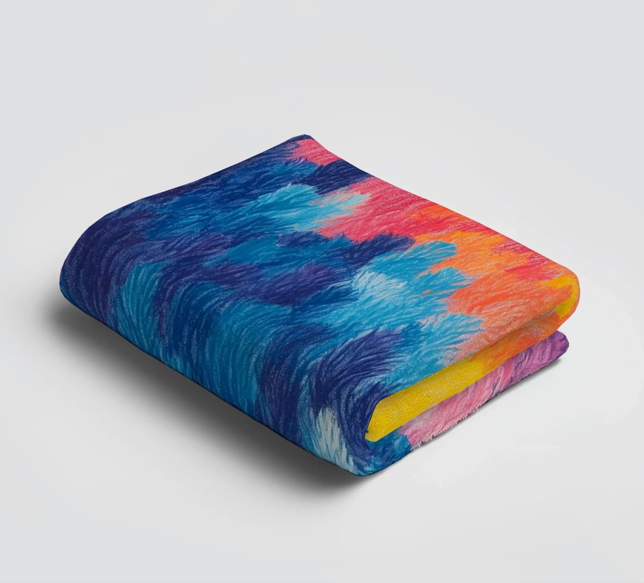 Fluffy colour fields II towel by studiofox