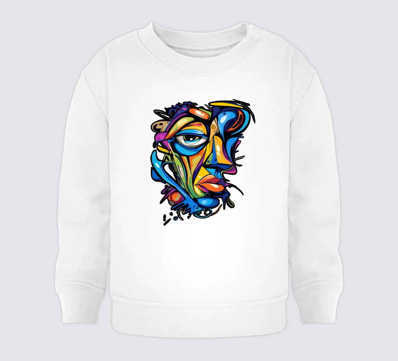 Face #2 felpa neonato da Art Unleashed