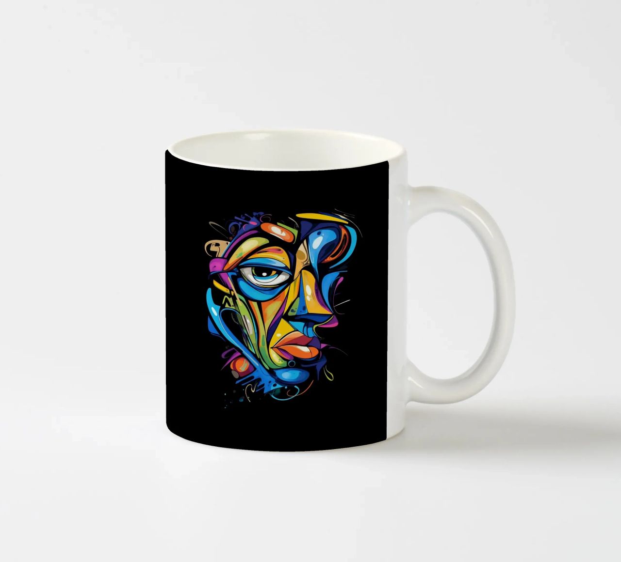 Face #2 tazza in ceramica da Art Unleashed