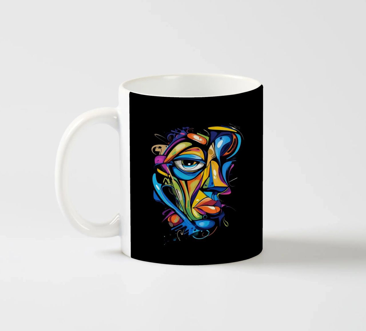 Face #2 tazza in ceramica da Art Unleashed