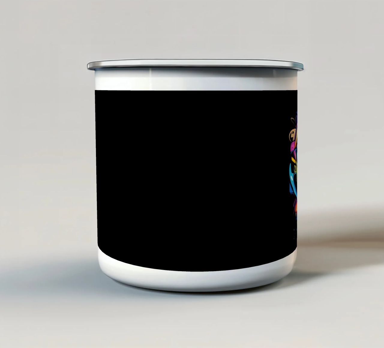 Face #2 tazza in smalto da Art Unleashed