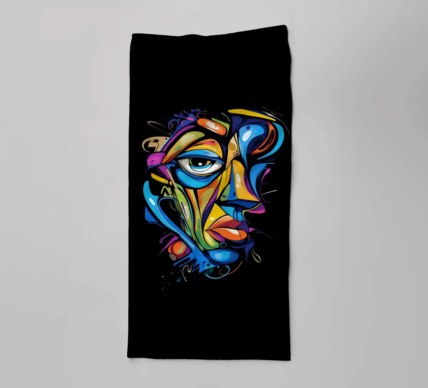 Face #2 towel by Art Unleashed