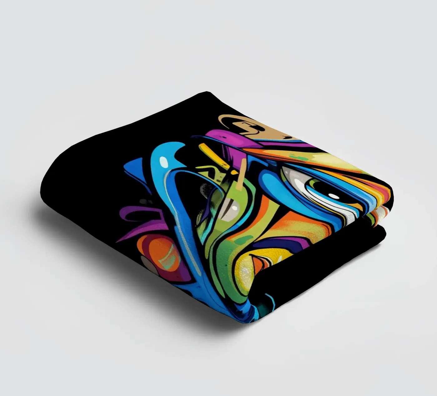 Face #2 towel by Art Unleashed