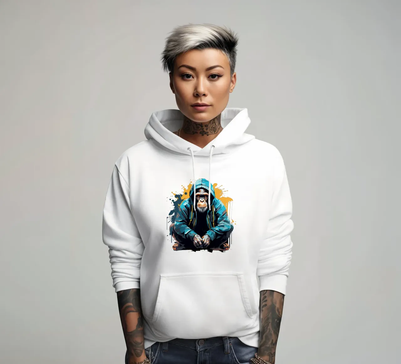 Hood felpa con cappuccio da Art Unleashed