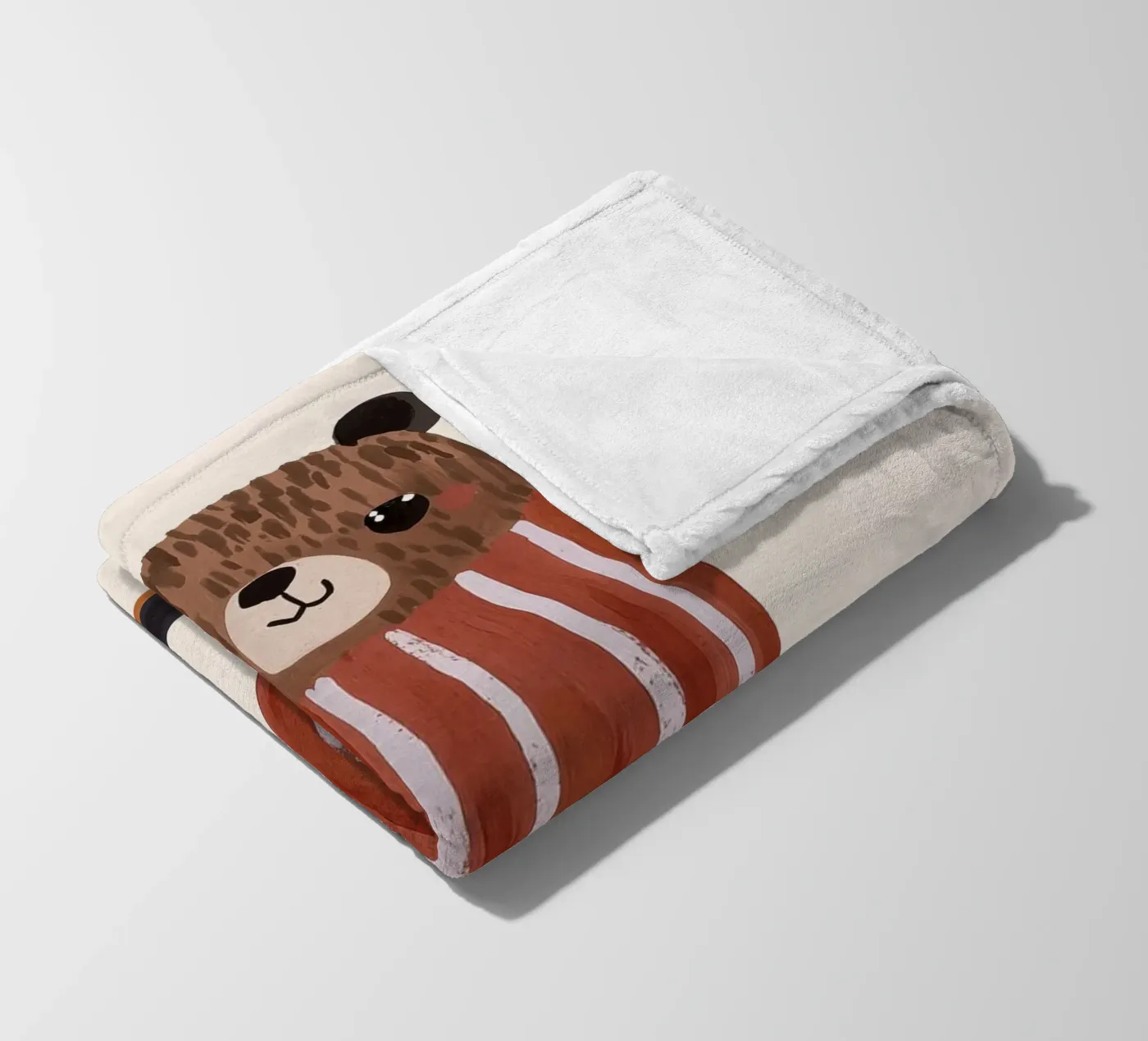 Skating Teddy coperta in pile da treechild