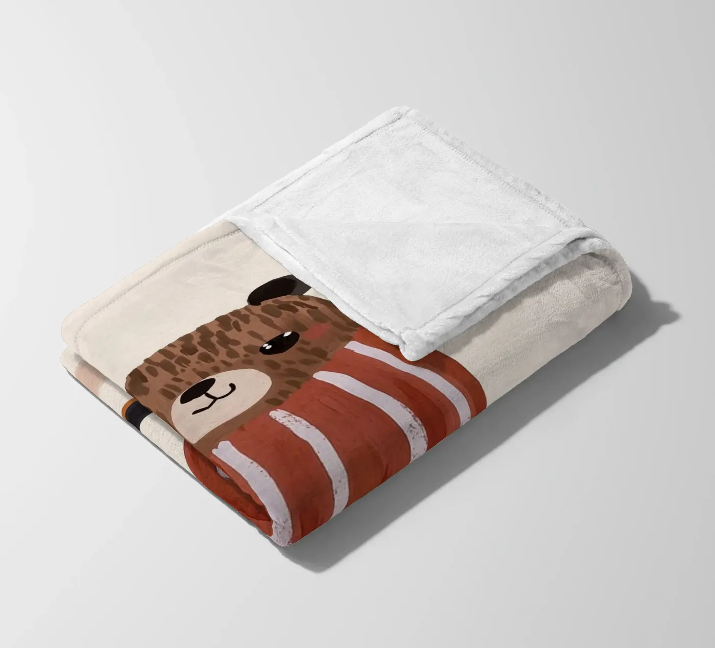 Skating Teddy coperta in pile da treechild