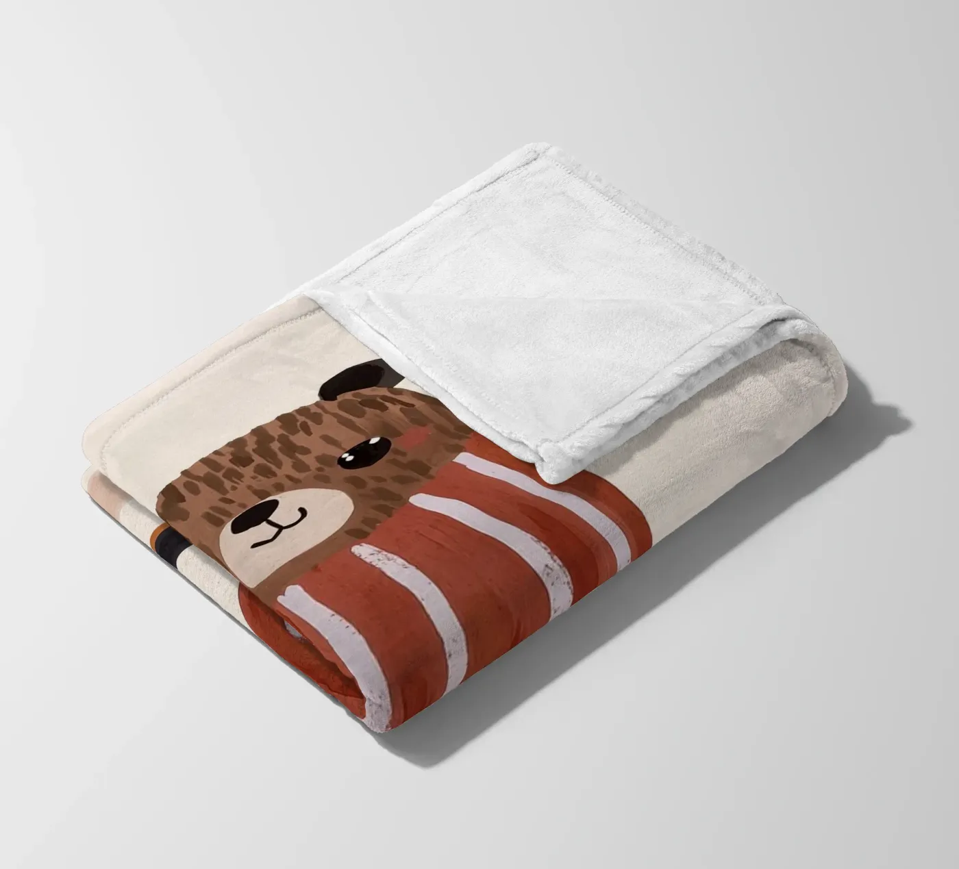 Skating Teddy coperta in pile da treechild