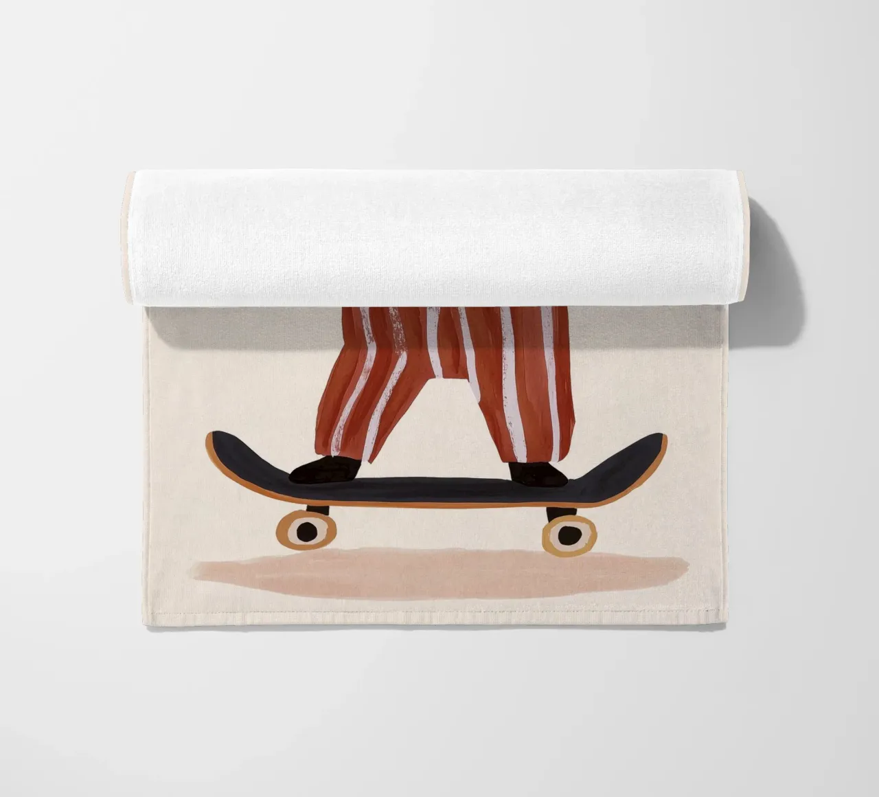 Skating Teddy strandhanddoek van treechild