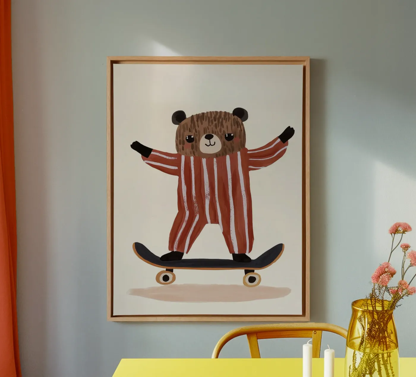 Skating Teddy tela da treechild