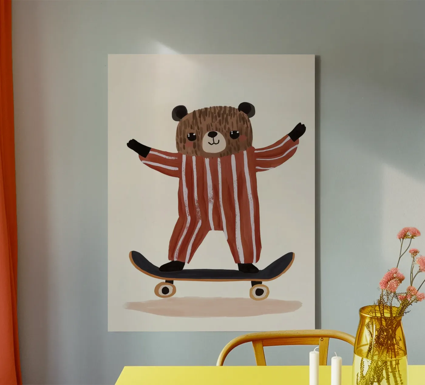 Skating Teddy tela da treechild