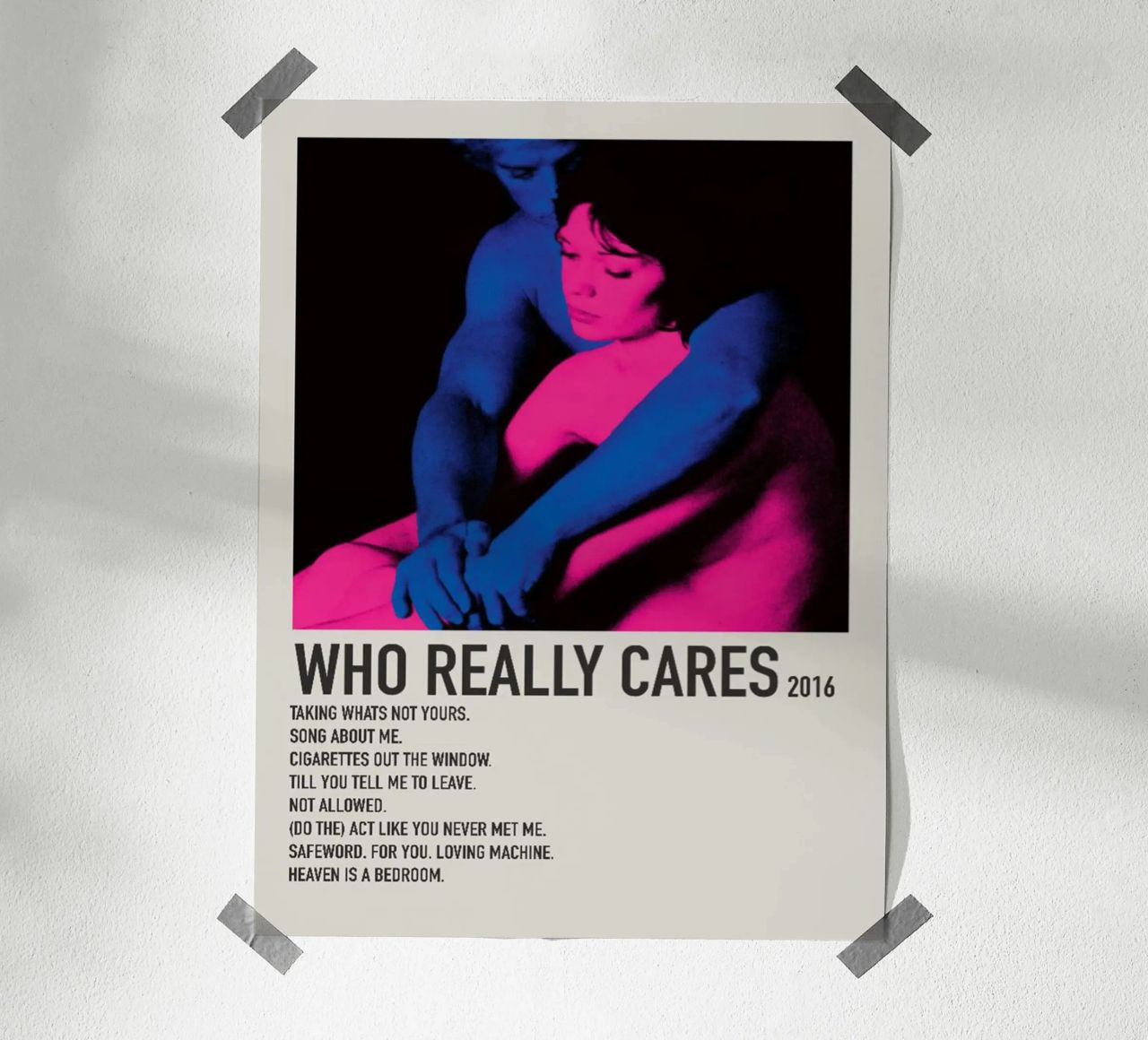 WHO REALLY CARES 2016 Poster von SoundStudio