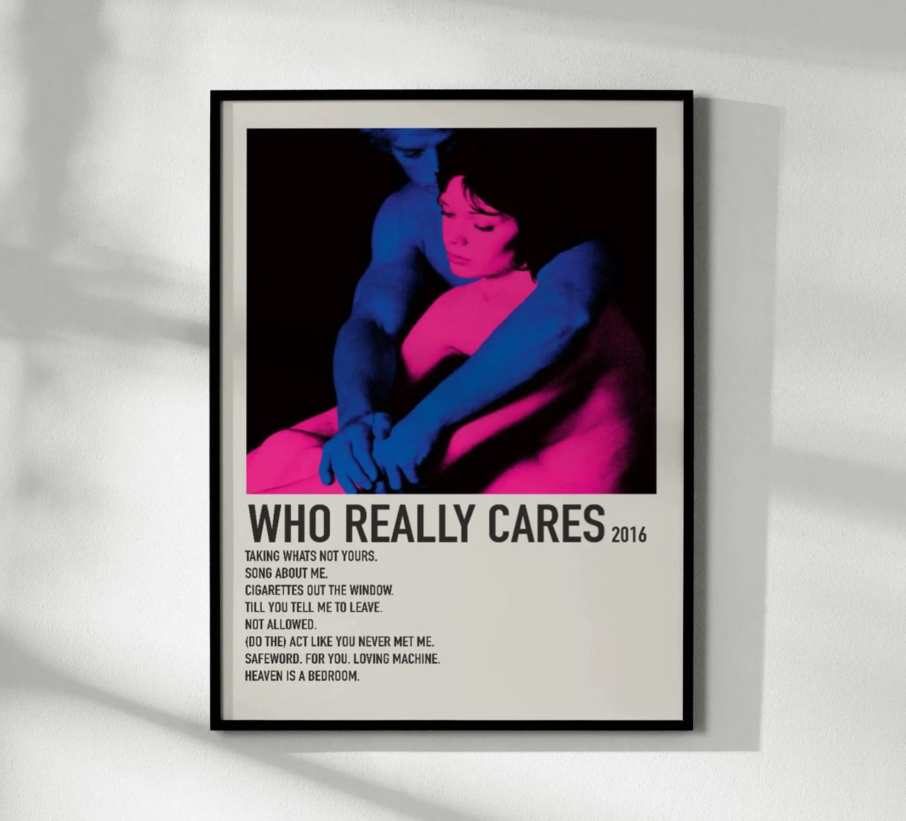 WHO REALLY CARES 2016 Poster von SoundStudio