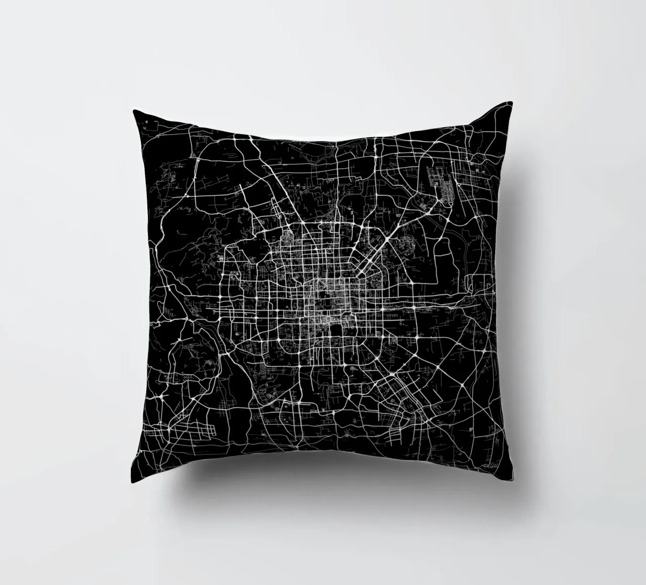 Bejing Black cuscino da Urban Maps