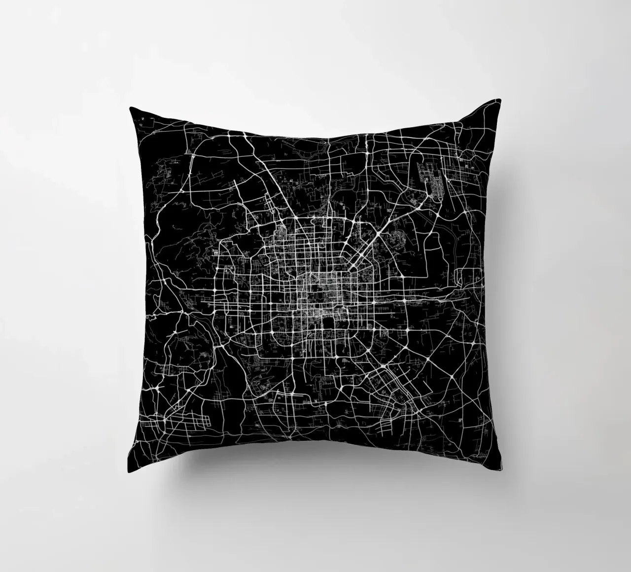 Bejing Black cuscino da Urban Maps