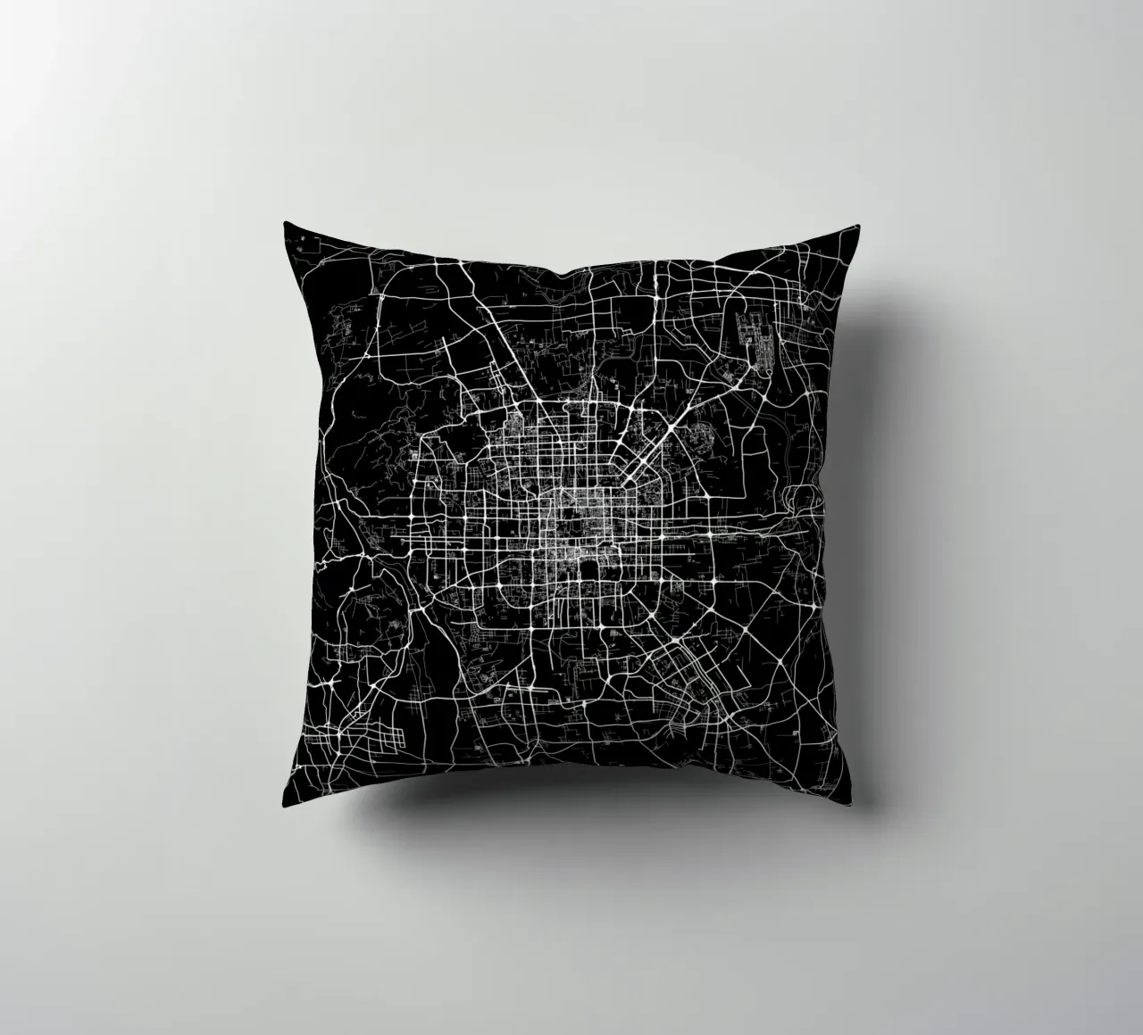 Bejing Black cuscino da Urban Maps