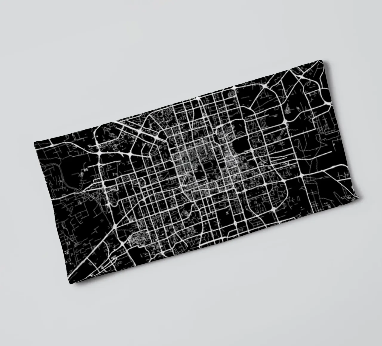 Bejing Black asciugamano da bagno da Urban Maps