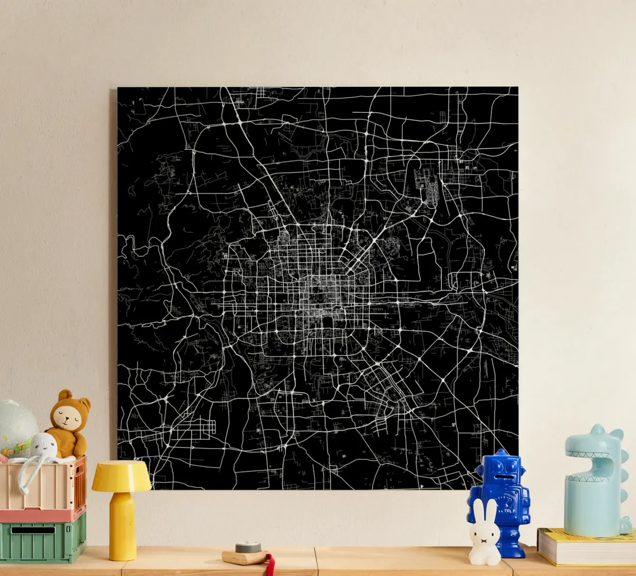 Bejing Black plexiglass da Urban Maps