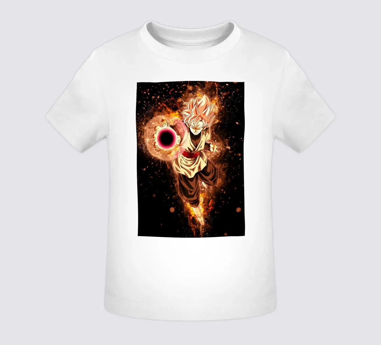 Black SSJ Rose baby t-shirt by Neonartstudio