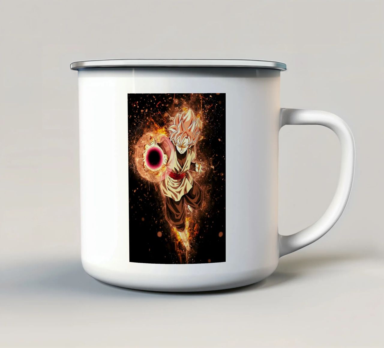 Black SSJ Rose tazza in smalto da Neonartstudio