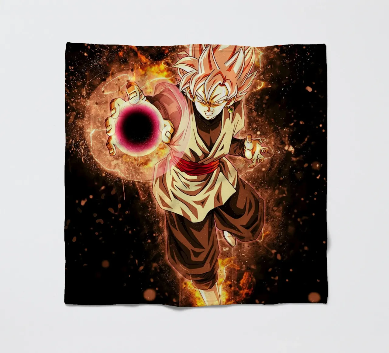 Black SSJ Rose coperta in pile da Neonartstudio