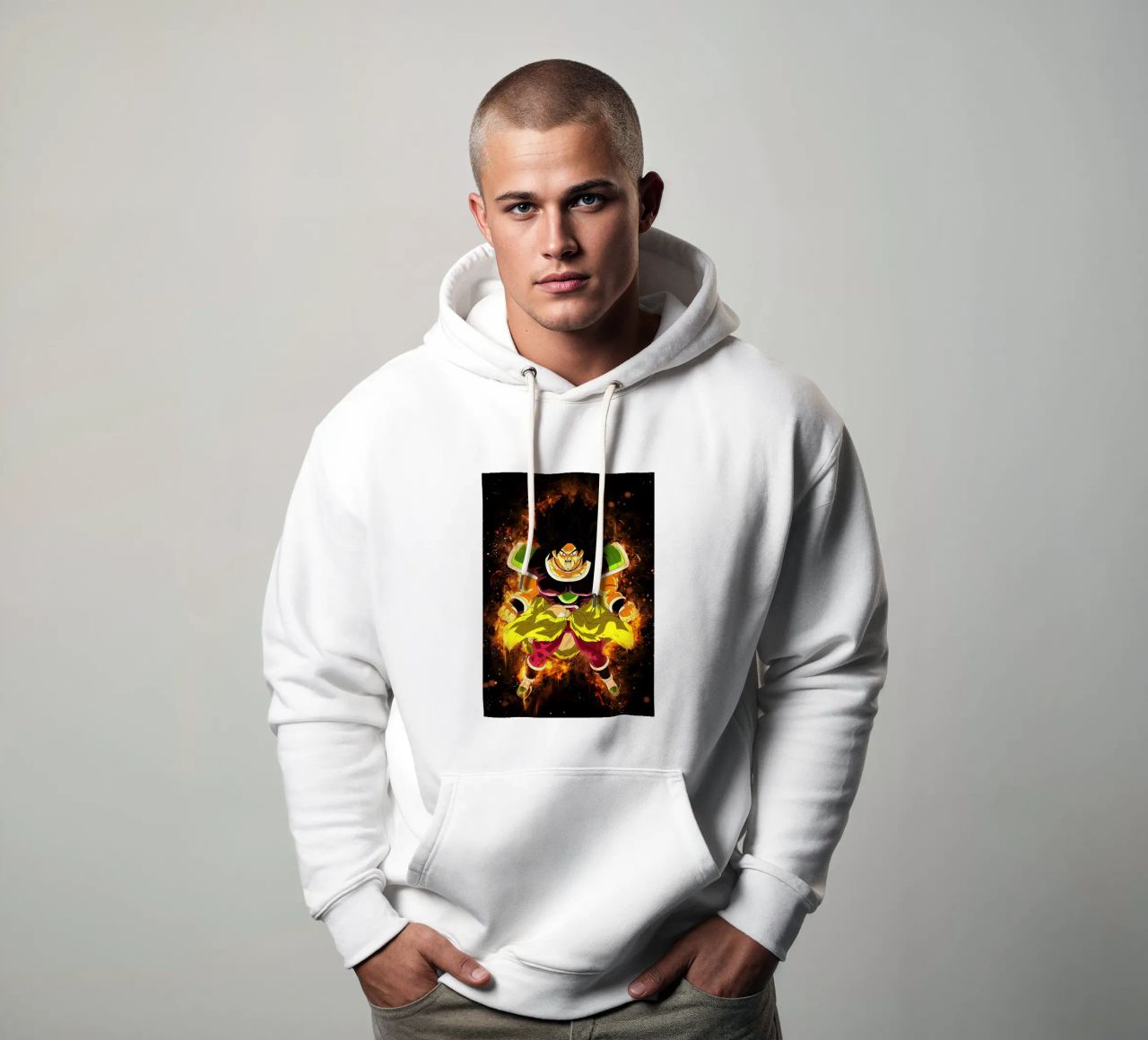 Broly felpa con cappuccio da Neonartstudio