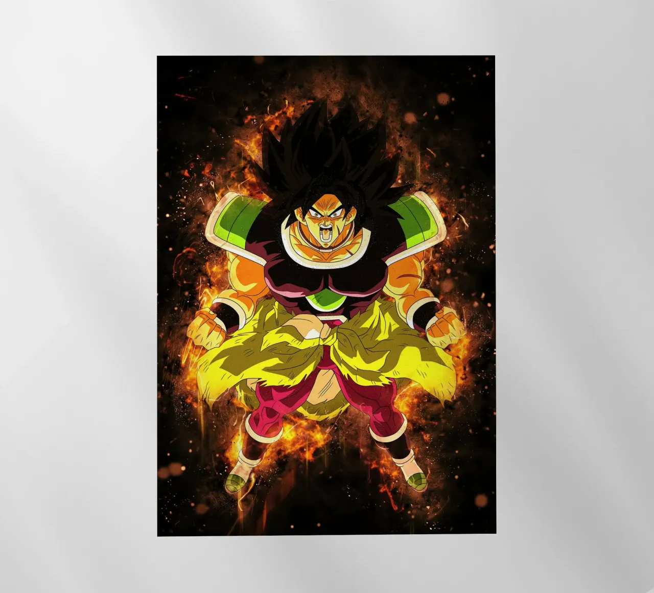 Broly pellicola backlit da Neonartstudio