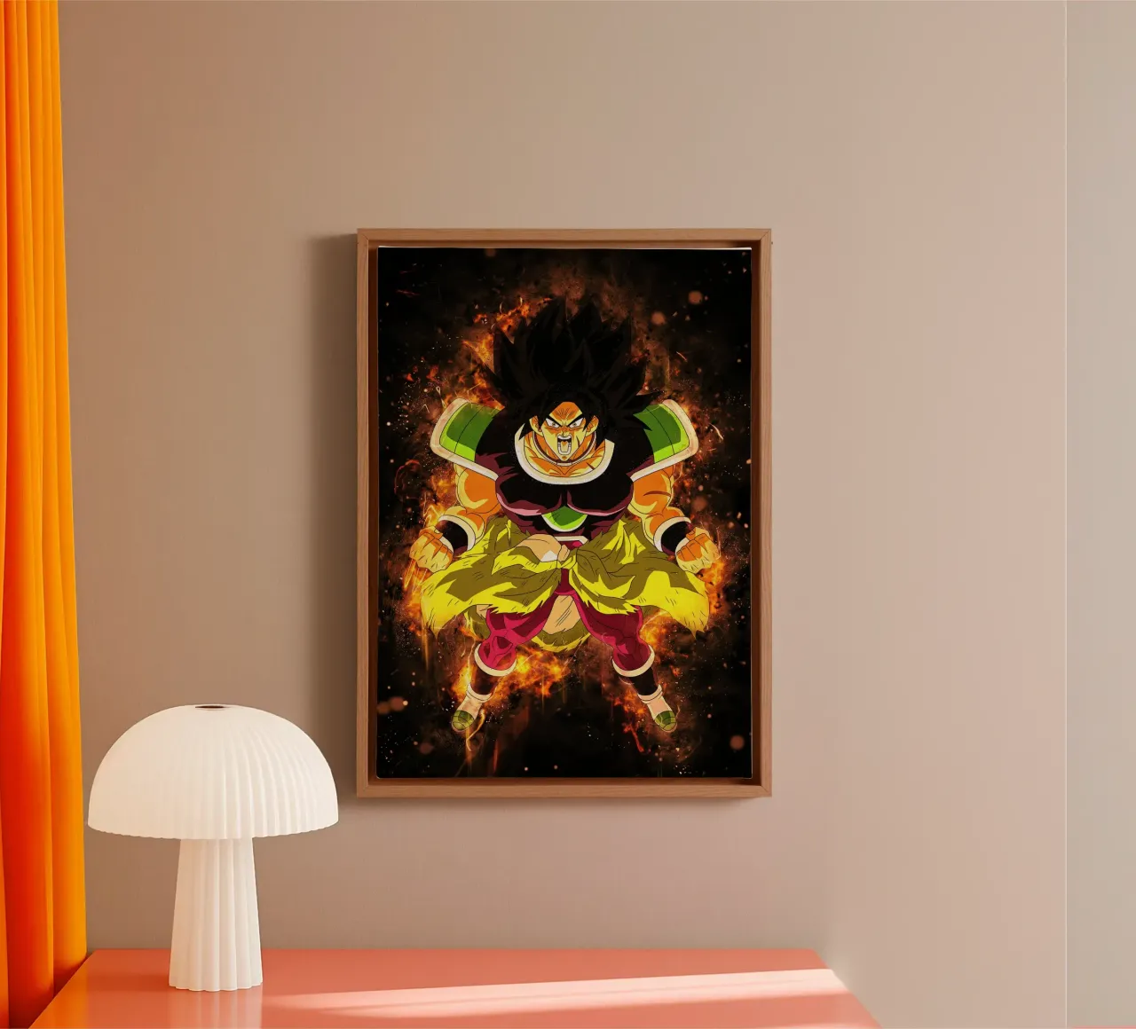 Broly tela con Cornice a cassetta da Neonartstudio