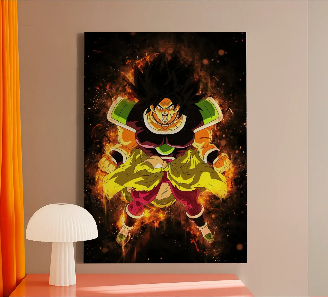Broly tela con Cornice a cassetta da Neonartstudio