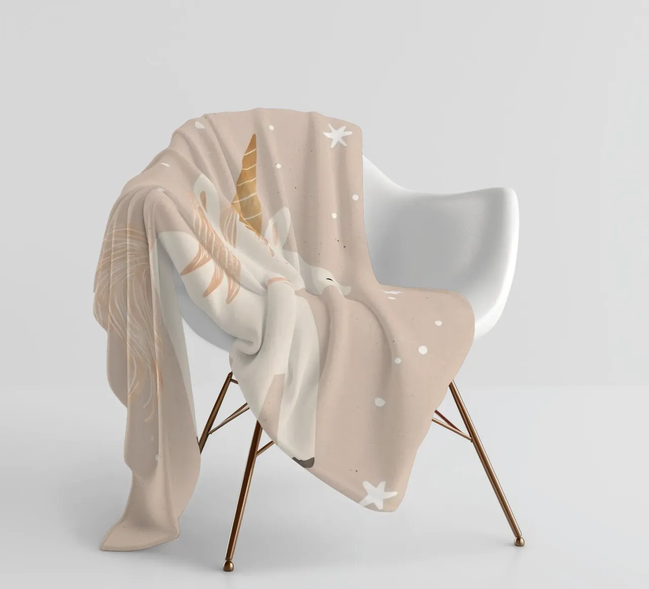Unicorn coperta in pile da treechild
