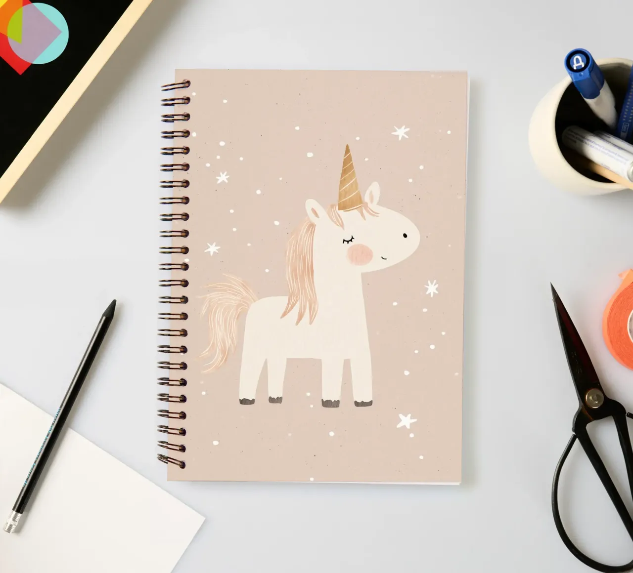 Unicorn spiral notebook by treechild