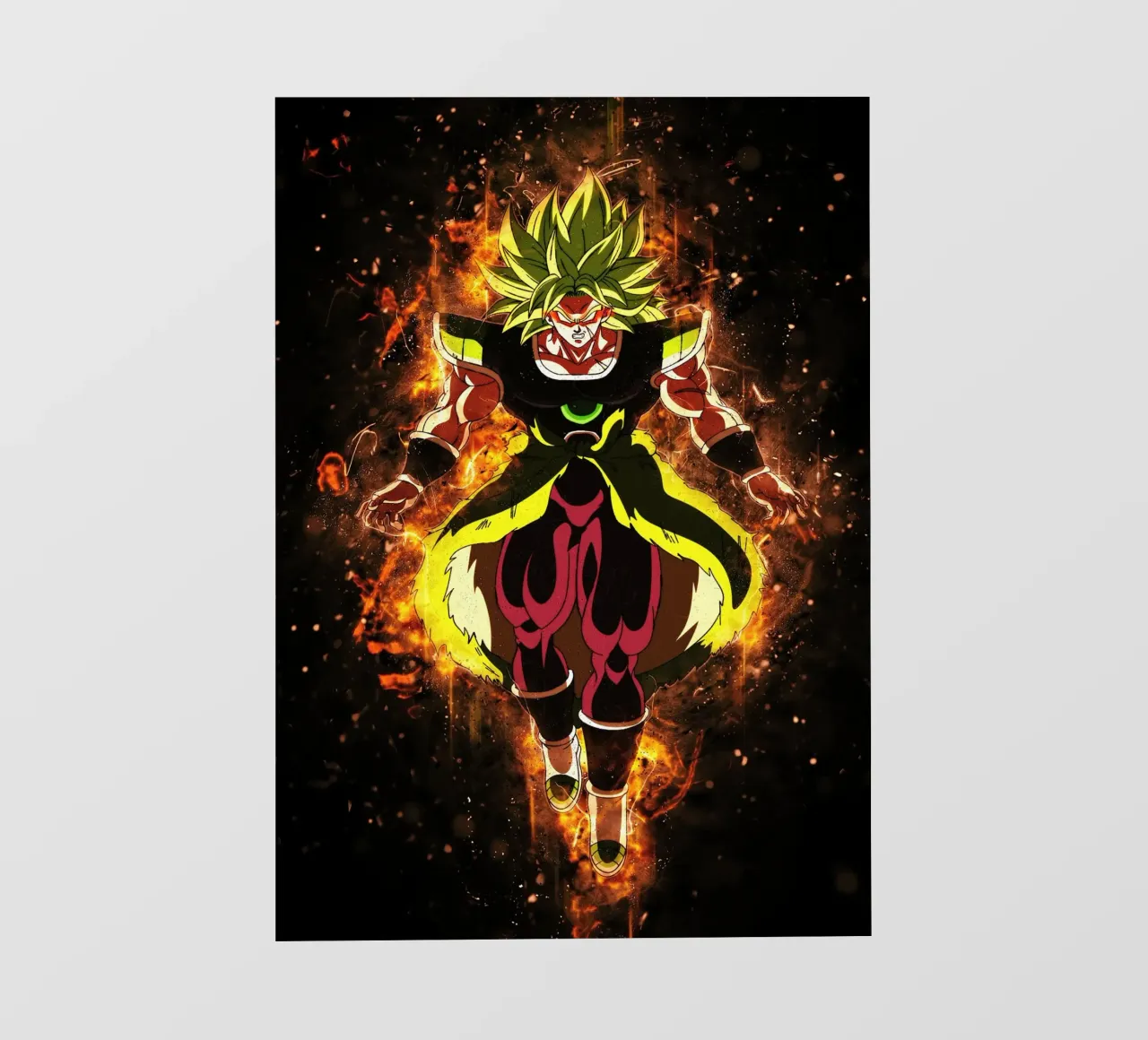 Broly Legendary pellicola backlit da Neonartstudio
