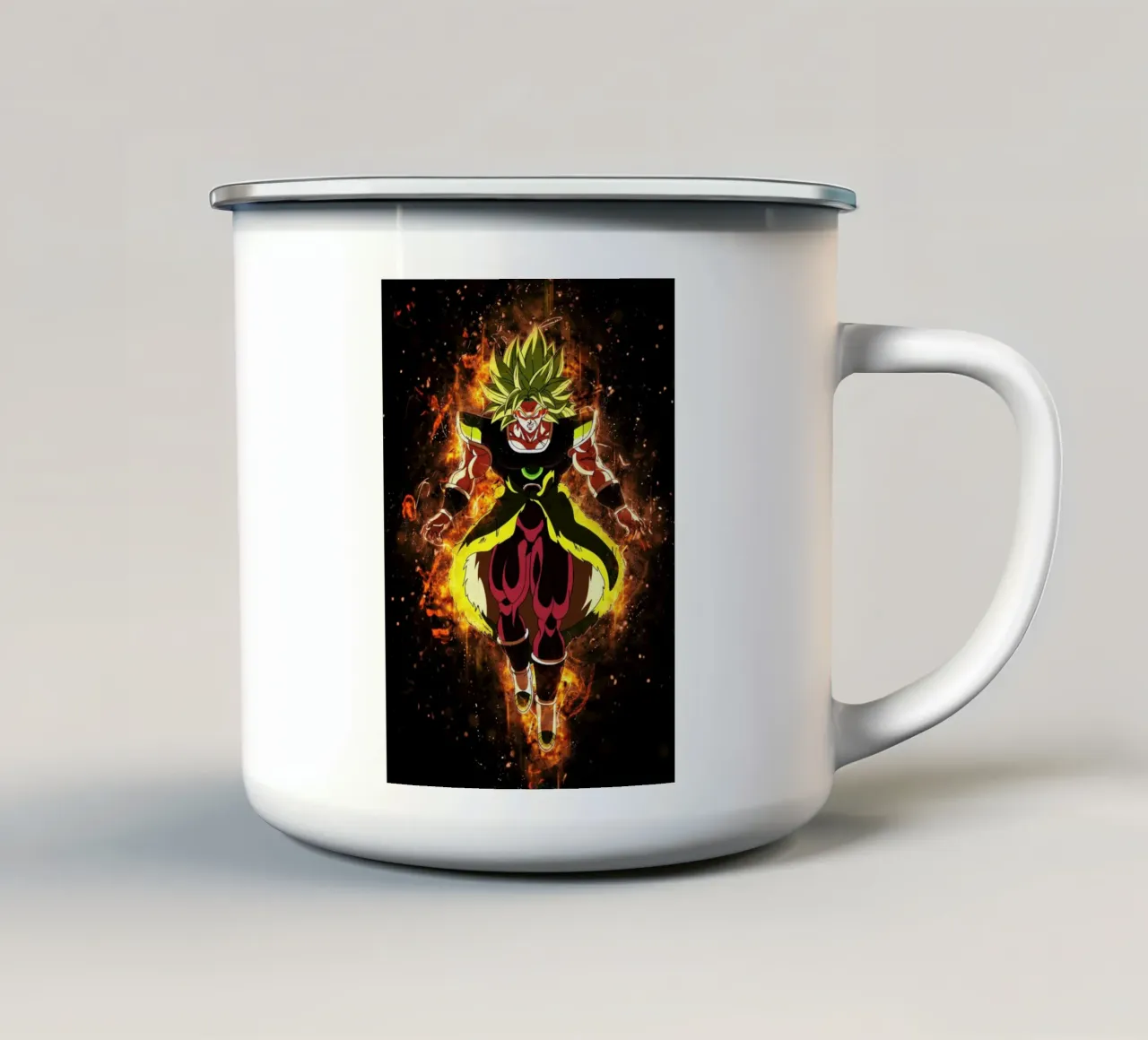 Broly Legendary tazza in smalto da Neonartstudio