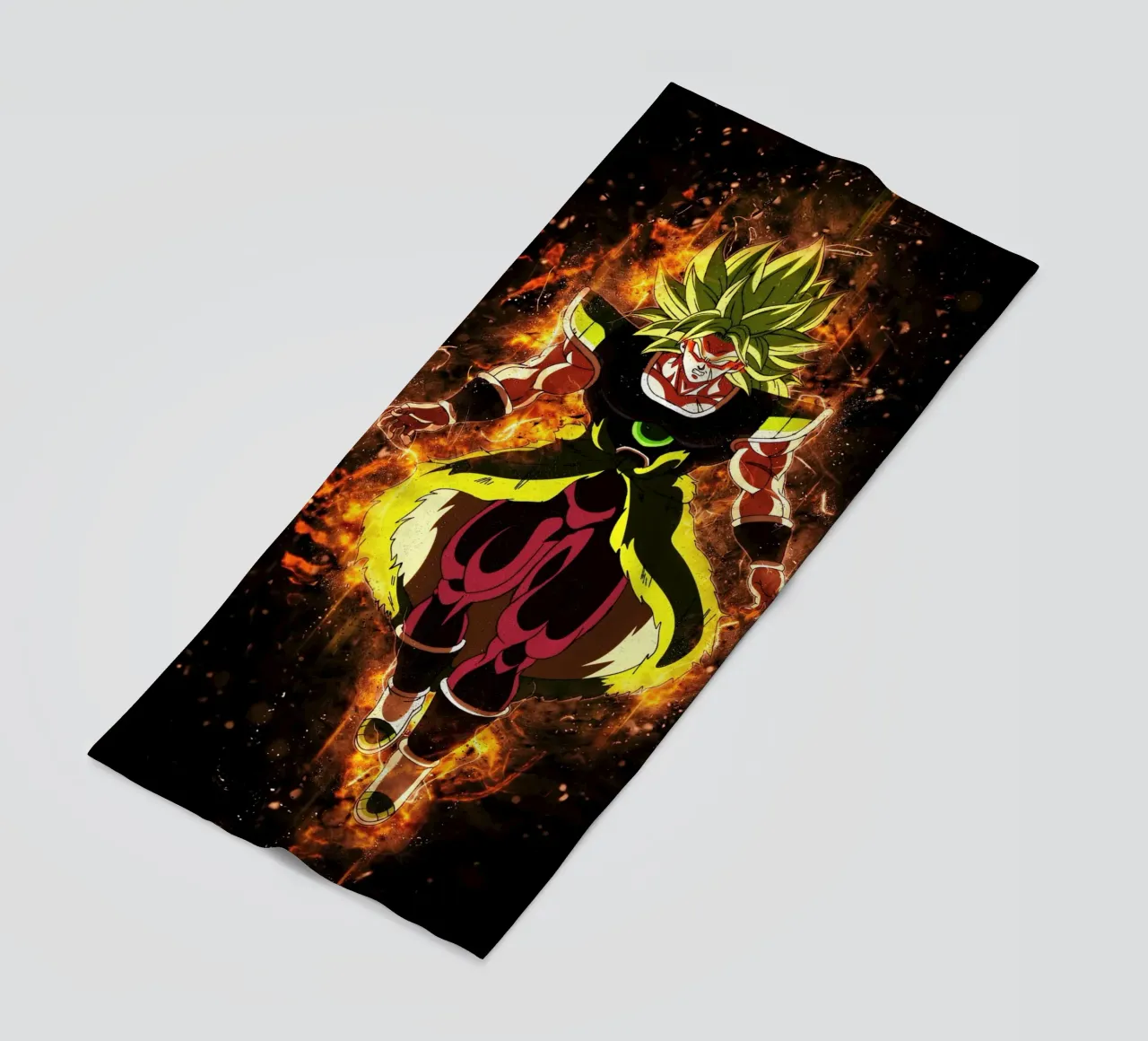 Broly Legendary beach towel by Neonartstudio