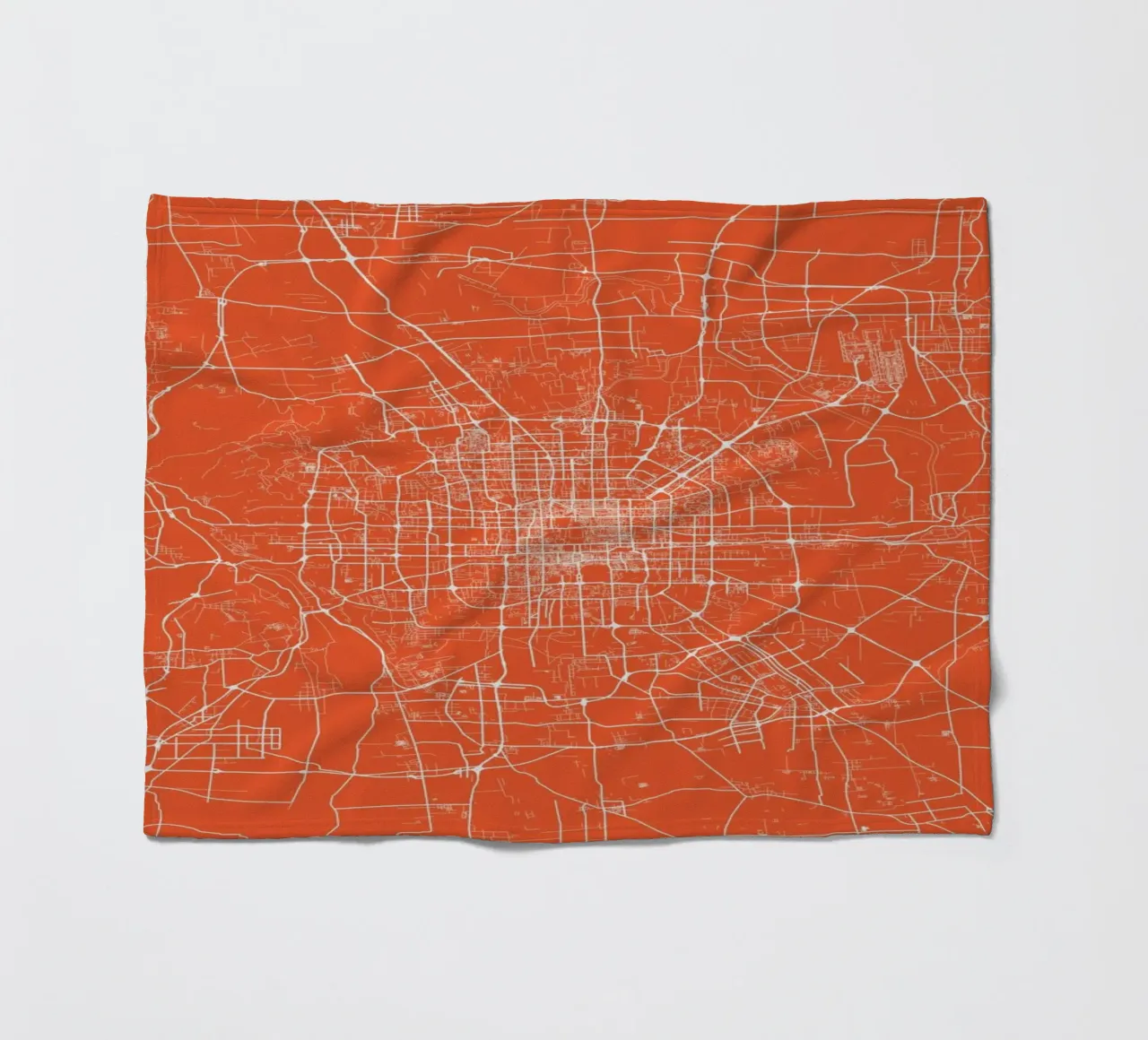 Bejing Red coperta in pile da Urban Maps