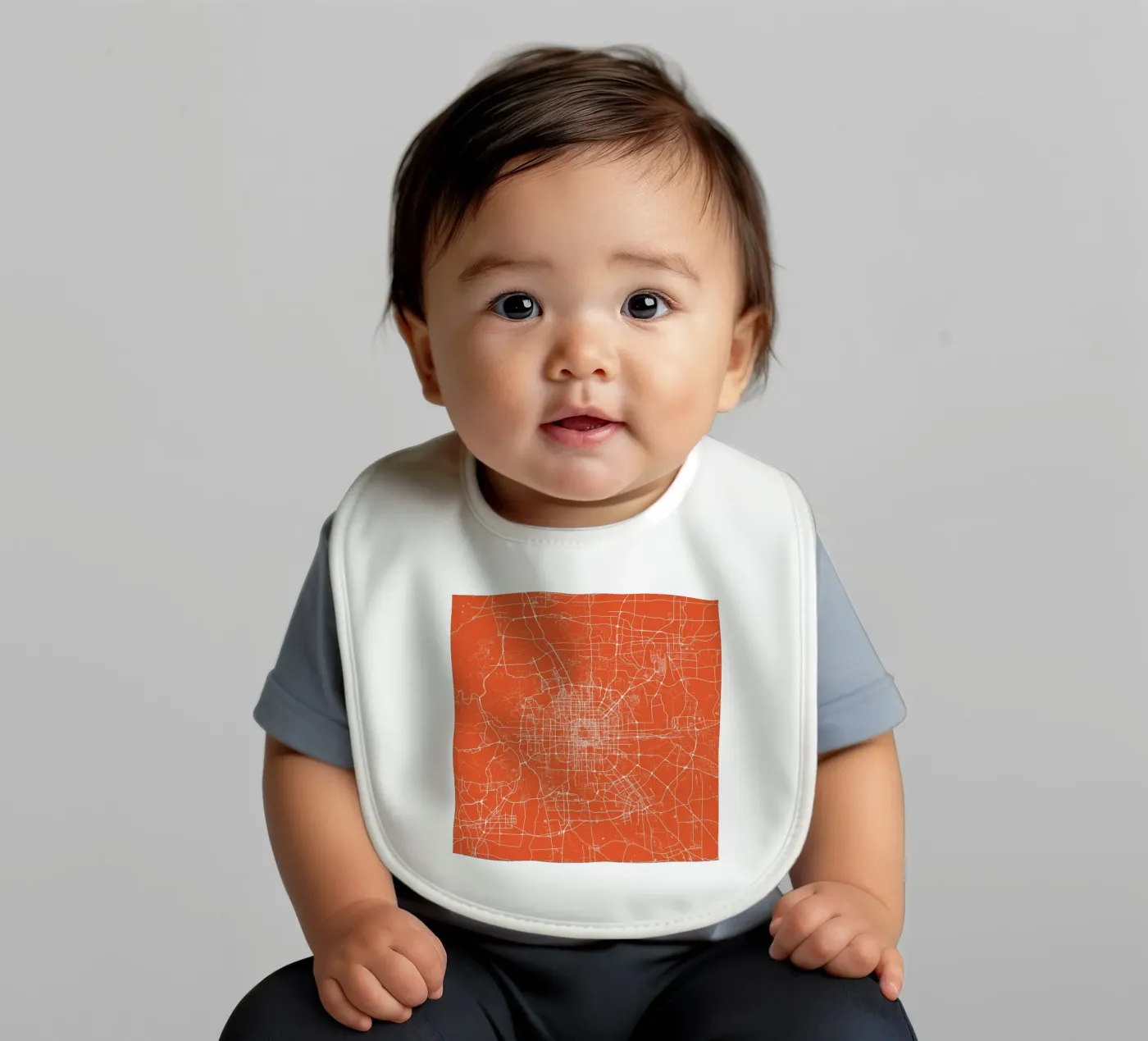 Bejing Red baby slabbetje van Urban Maps