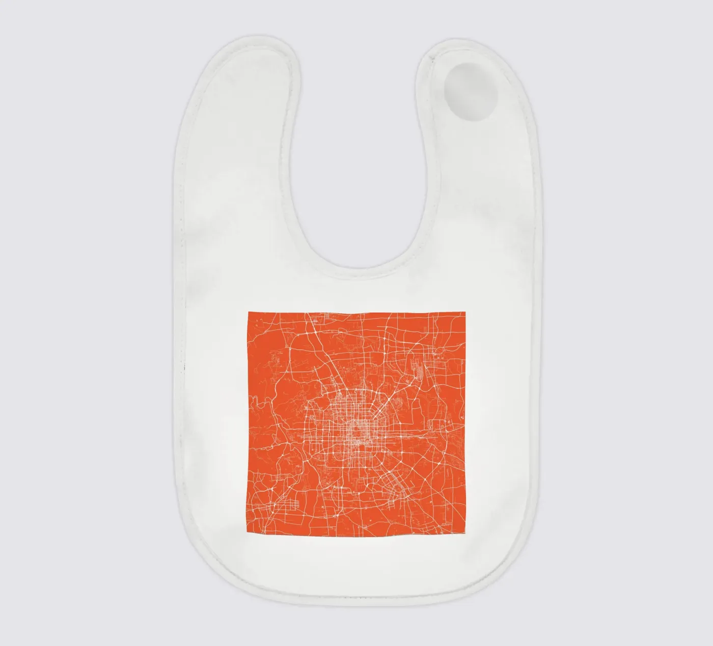 Bejing Red baby slabbetje van Urban Maps