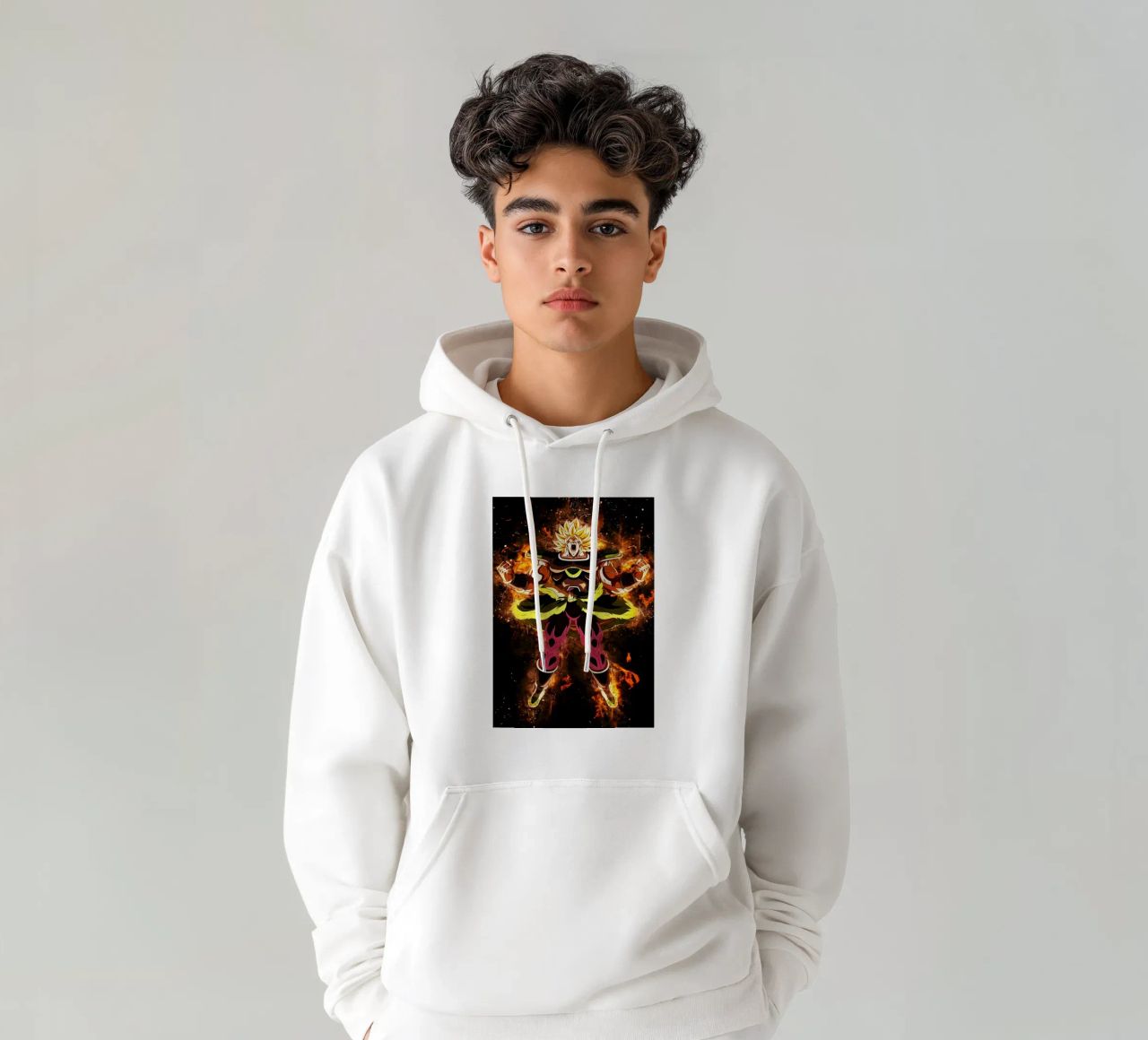 Broly SSJ felpa con cappuccio da Neonartstudio