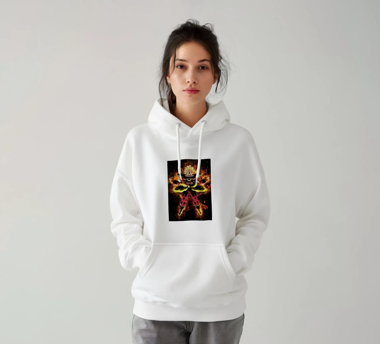 Broly SSJ felpa con cappuccio da Neonartstudio