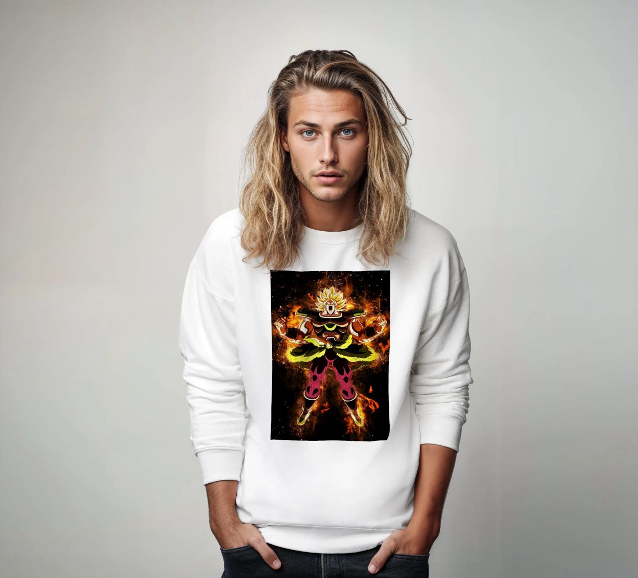 Broly SSJ felpa da Neonartstudio