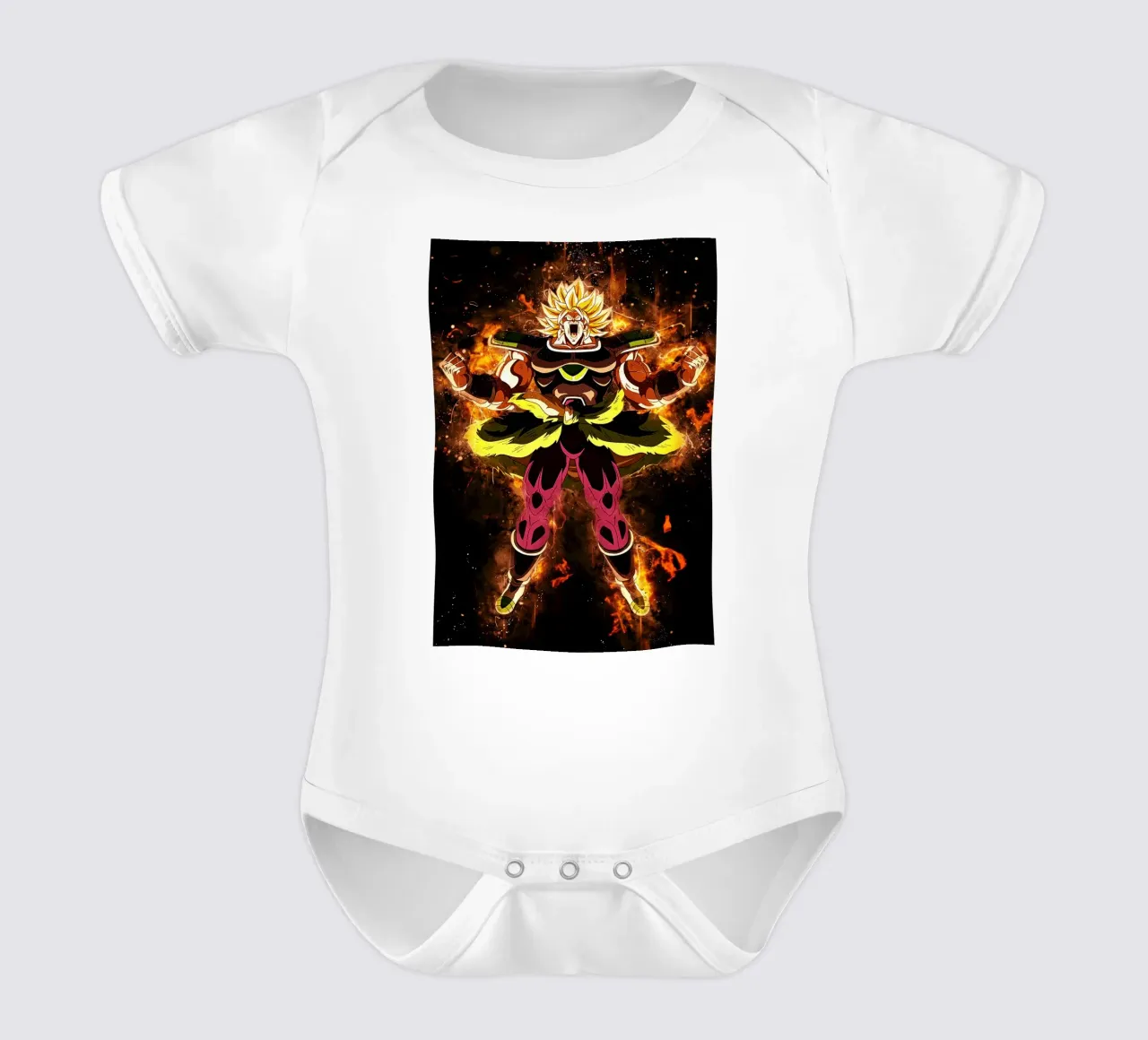 Broly SSJ body neonato maniche corte da Neonartstudio