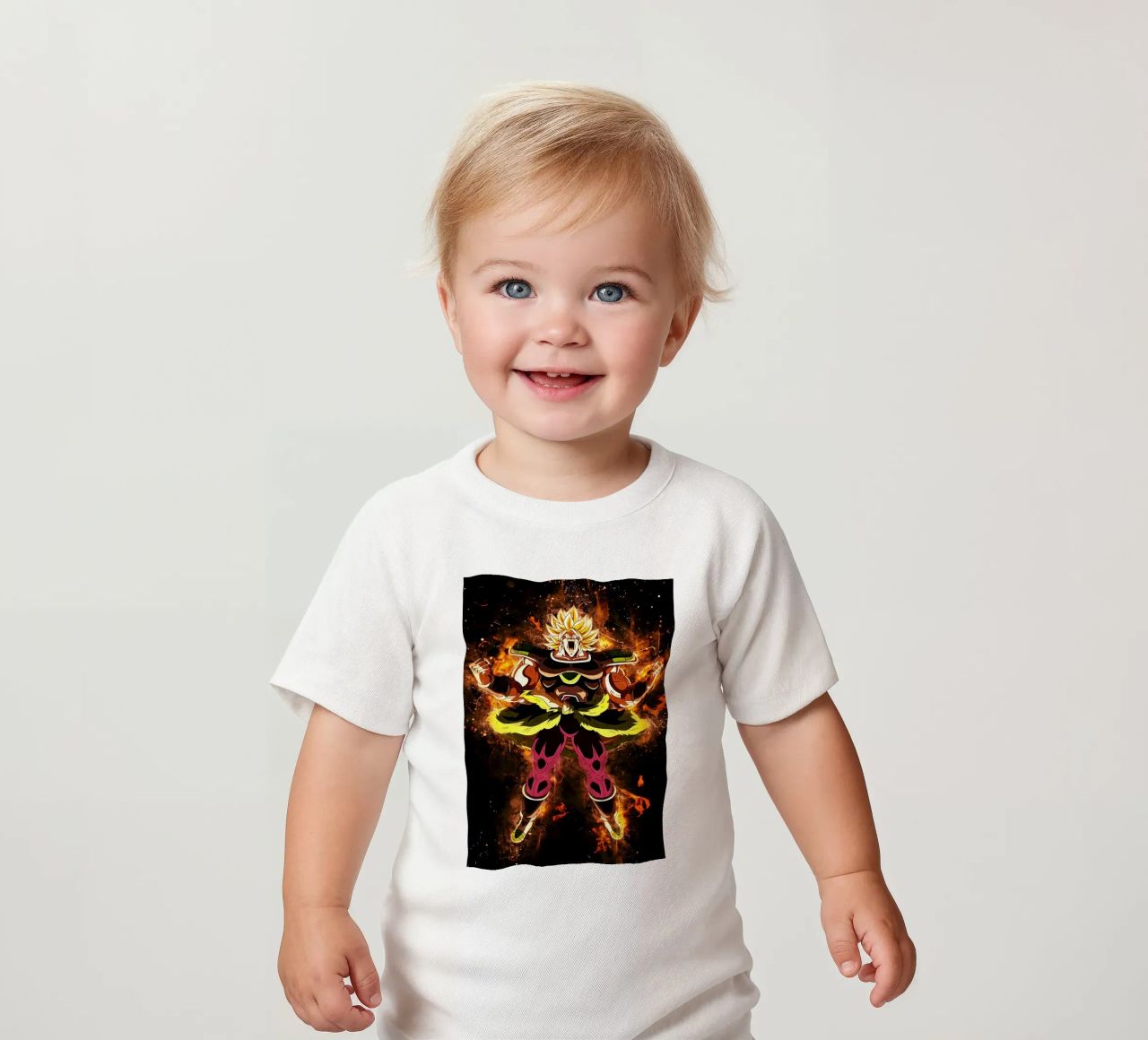 Broly SSJ maglietta neonato da Neonartstudio