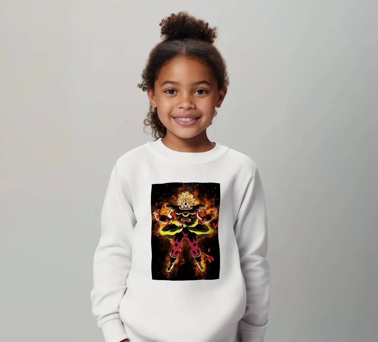 Broly SSJ kids sweatshirt by Neonartstudio