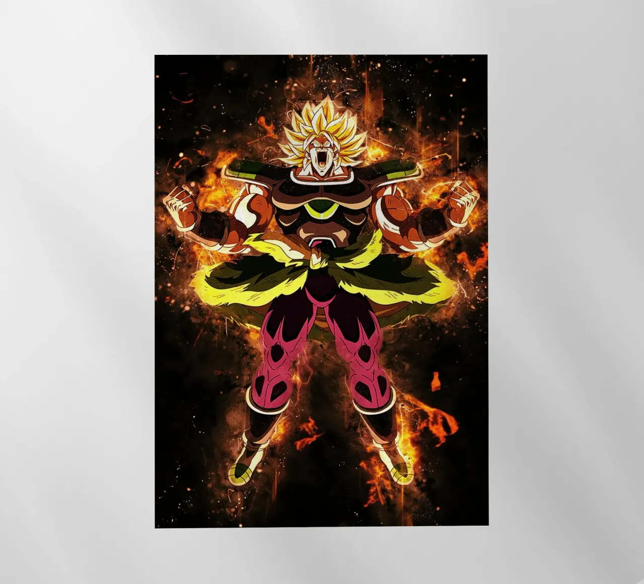 Broly SSJ backlit film by Neonartstudio