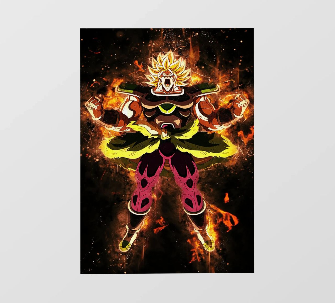 Broly SSJ telo in pvc da Neonartstudio