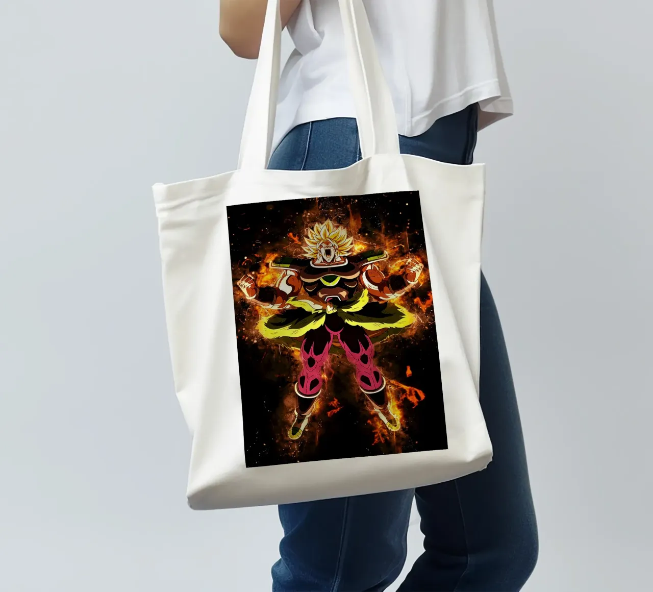Broly SSJ tote bag by Neonartstudio