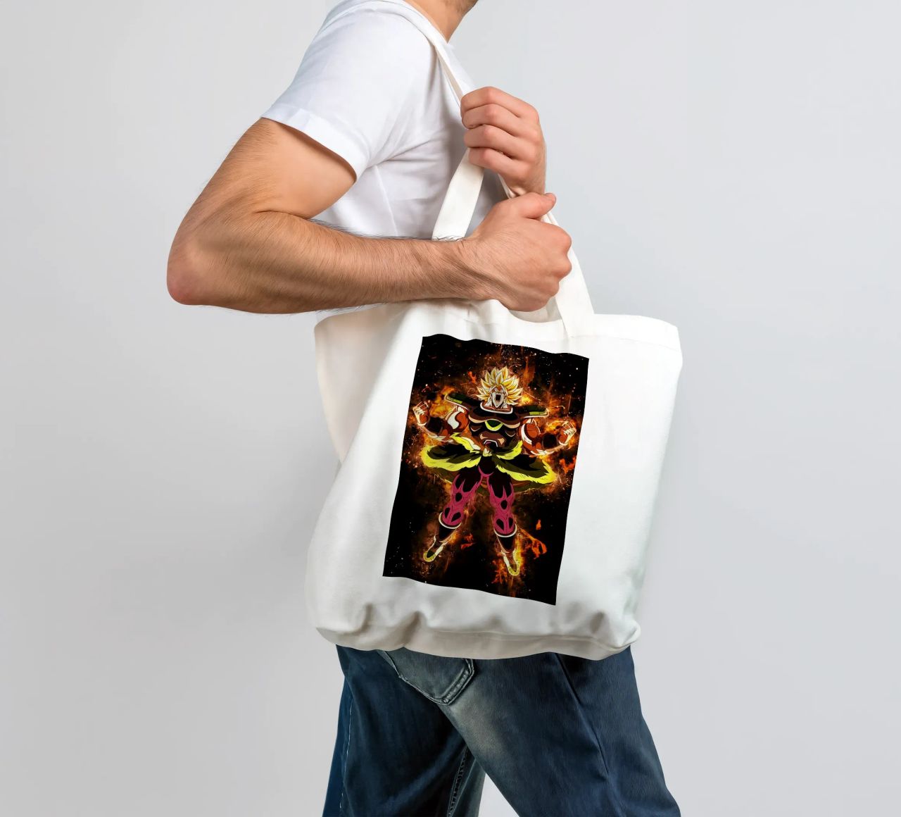 Broly SSJ borsa in juta da Neonartstudio